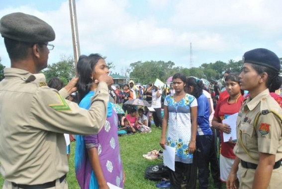 Tripura Police recruitment for lady constables